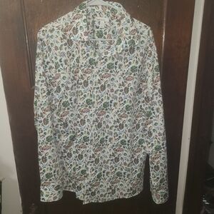 Bar III Multicolor Floral Slim Fit Shirt